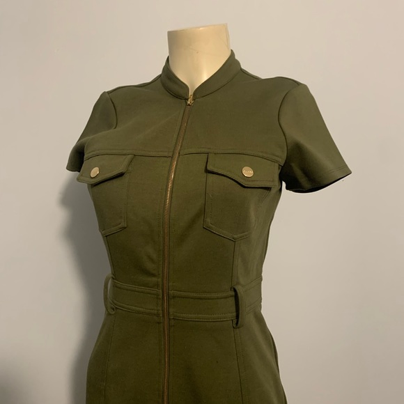 Army Green Guess Dress - Picture 2 of 7